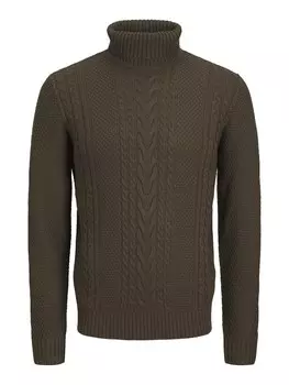 Водолазка JACK & JONES Sweater JJCRaig, коричневый
