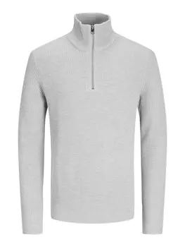 Водолазка JACK & JONES Sweater JJEPerfect, светло-серый
