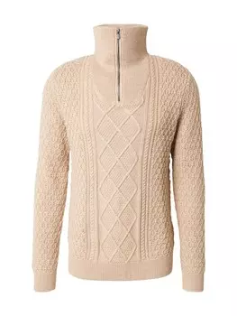 Водолазка JACK & JONES Sweater JPRBLUnorth, пятнистый бежевый