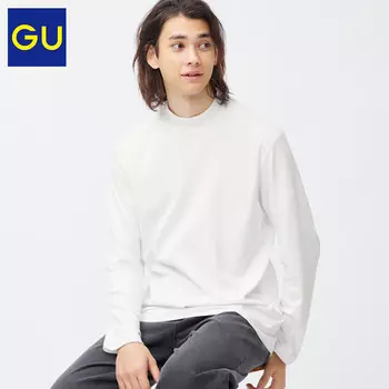 Водолазка мужская GU с высоким воротником, черный