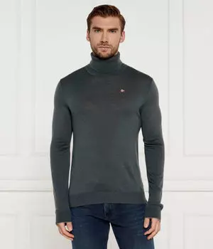 Водолазка мужская Napapijri из шерсти, серый