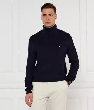 Водолазка мужская Tommy Hilfiger с вафельной фактурой, синий
