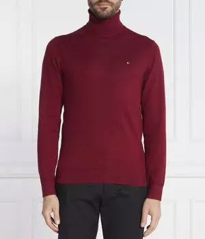 Водолазка мужская Tommy Hilfiger с высоким воротником, бургундия