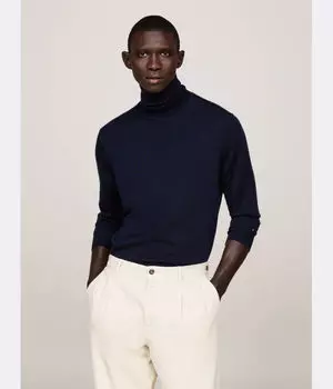 Водолазка мужская Tommy Hilfiger шерстяная, синий