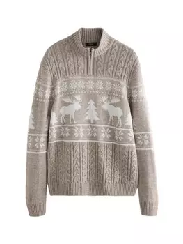 Водолазка Next Sweater, пятнистый бежевый