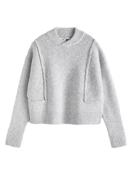 Водолазка Next Sweater, пятнистый серый