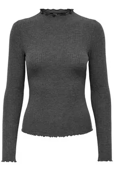 Водолазка ONLY облегающая, серый