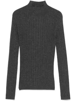 Водолазка Peserico в рубчик, серый