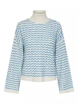 Водолазка PIECES Oversized Sweater Joyce, белый