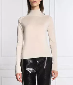 Водолазка Pinko шерстяная однотонная, бежевый