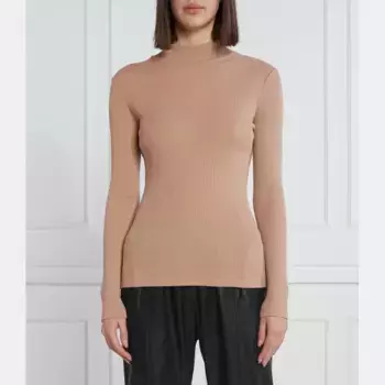 Водолазка приталенного кроя с добавлением шерсти Max&Co., коричневый