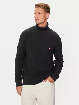 Водолазка приталенного кроя Tommy Jeans, черный