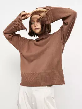 Водолазка прямой с длинным рукавом женский трикотажный свитер LCW Casual