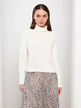 Водолазка прямой с длинным рукавом женский трикотажный свитер LCW Modest