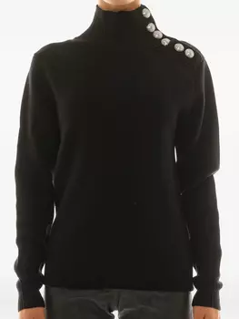 Водолазка Rabanne с пуговицами, черный