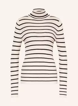 Водолазка-рубашка ROUGE VILA, бежевый/черный