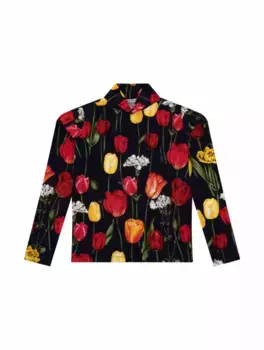 Водолазка с цветочным принтом Dolce&Gabbana, мультиколор
