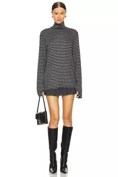 Водолазка с длинными рукавами и свободным кроем Norma Kamali, черный