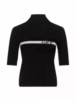 Водолазка с логотипом Off-White, черный