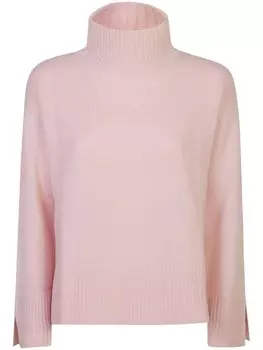 Водолазка с разрезами на манжетах Le Tricot Perugia, розовый