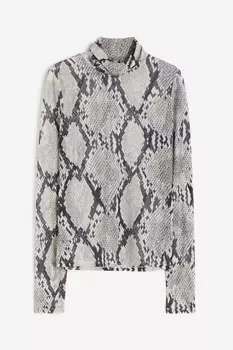 Водолазка с высоким воротником H&M, серый