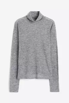 Водолазка с высоким воротником H&M, серый
