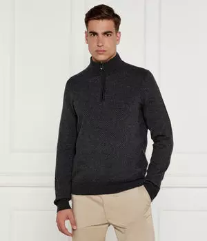 Водолазка шерстяная Boss H-eltorino Regular Fit, черный