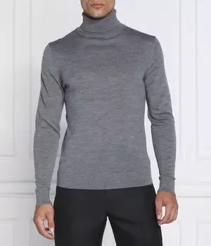 Водолазка шерстяная Calvin Klein Slim Fit, серый
