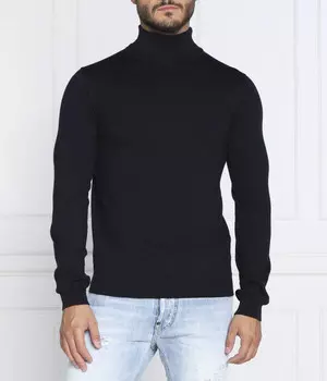 Водолазка шерстяная Hugo San Thomas-m Regular Fit, синий
