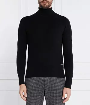 Водолазка шерстяная Karl Lagerfeld Slim Fit, черный