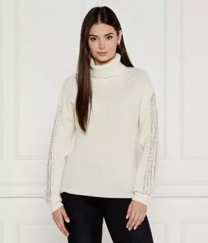 Водолазка шерстяная Liu Jo Regular Fit, экрю