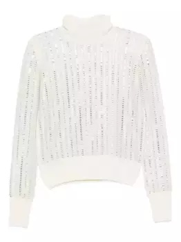 Водолазка со стразами Ermanno Scervino, нейтральный