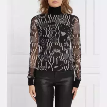 Водолазка стандартного кроя Desigual, черный