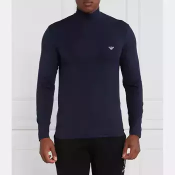 Водолазка стандартного кроя Emporio Armani, синий