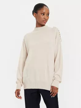 Водолазка стандартного кроя Kontatto, экрю