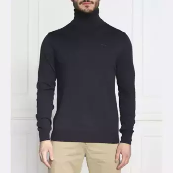 Водолазка стандартного кроя с добавлением шерсти La Martina, синий