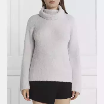 Водолазка стандартного кроя с добавлением шерсти Patrizia Pepe, серый