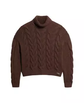 Водолазка Superdry Sweater, коричневый