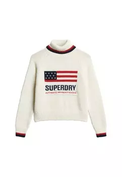 Водолазка Superdry Sweater, кремовый