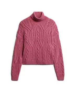 Водолазка Superdry Sweater, розовый