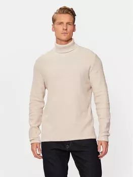 Водолазка свитер обычный крой Cooper 12259310 Jack&Jones, бежевый