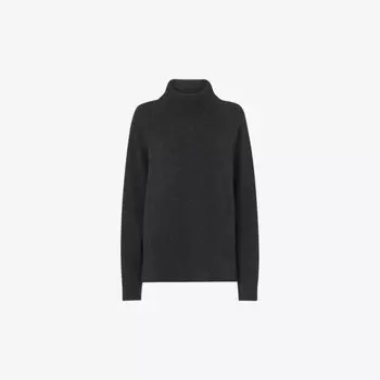 Водолазка свободного кроя из кашемира Whistles, серый