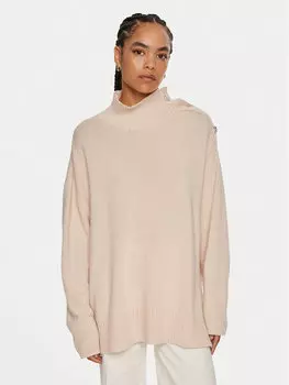 Водолазка свободного кроя Kontatto, экрю