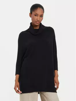 Водолазка свободного кроя Kontatto, черный