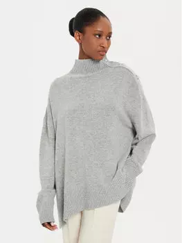 Водолазка свободного кроя Kontatto, серый