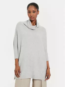 Водолазка свободного кроя Kontatto, серый