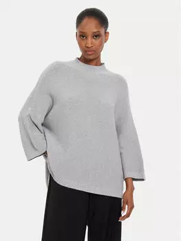 Водолазка свободного кроя Kontatto, серый