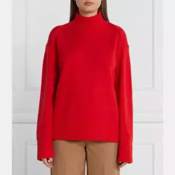 Водолазка свободного кроя с добавлением шерсти Tommy Hilfiger, красный