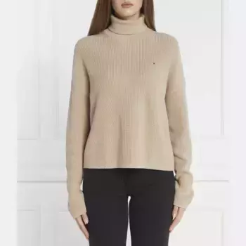 Водолазка свободного кроя Tommy Hilfiger, бежевый