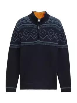 Водолазка TOM TAILOR Sweater Fair Isle, цвет navy/dusty blue